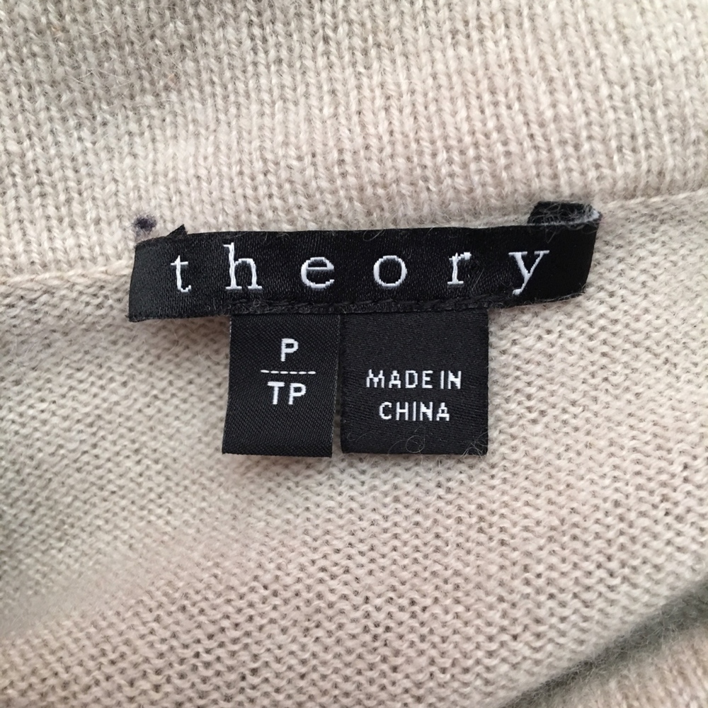 Theory Turtleneck Tunic Sweater Top Size Small - image 7